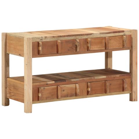 Mobile TV 83x33x46 cm in Legno Massello Recuperato - Foto 2