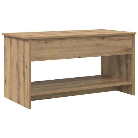 Tavolino da salotto rovere artigianale 102 x 50 x 52.5 cm - Foto 1