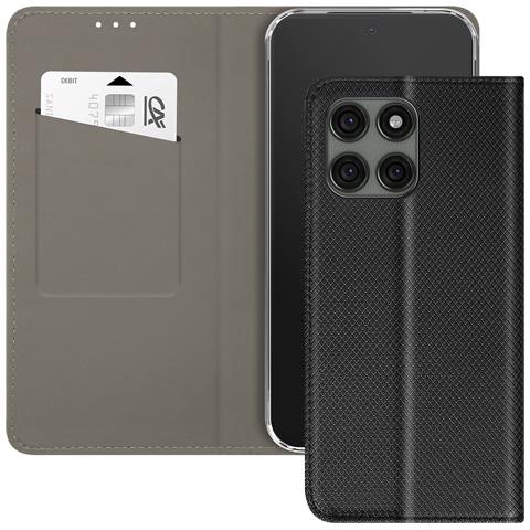 Custodia Per Motorola Edge 60 Pro Con Texture A Strisce E Portacarte - Foto 2