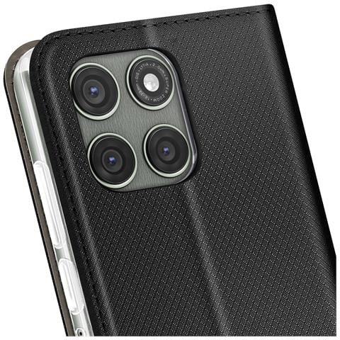 Custodia Per Motorola Edge 60 Pro Con Texture A Strisce E Portacarte - Foto 5