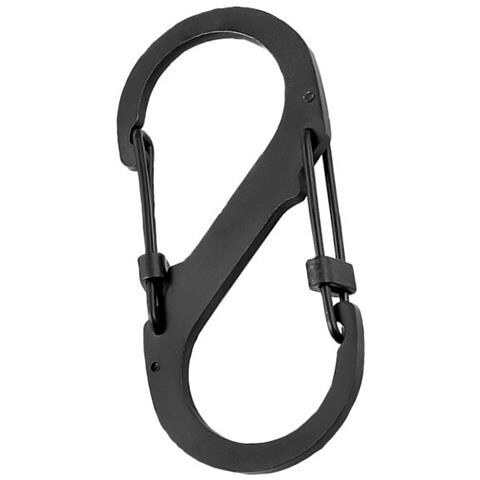 Set Di Moschettoni A Forma Di Otto Con Blocco Grande - Acciaio Inossidabile, Opzioni Multicolore Black - Foto 2