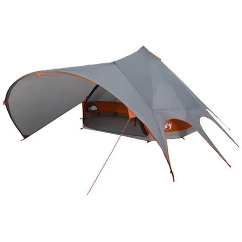 Tenda Teepee con tetto Grigio e arancione 600 x 600 x 347 cm - Foto 1