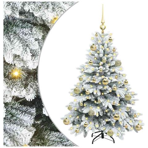 Albero di Natale artificiale con 150 LED Bianco 120 cm PE e PVC - Foto 1