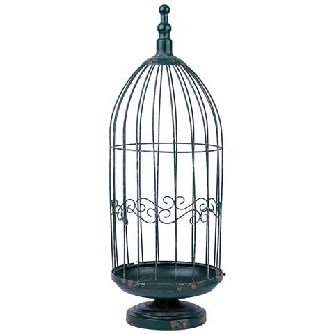 Gabbia Decorativa In Metallo 24,77x24,77x72,39h Cm - Foto 2