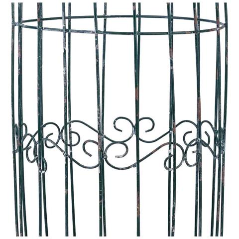 Gabbia Decorativa In Metallo 24,77x24,77x72,39h Cm - Foto 7