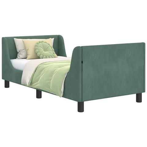 Struttura letto bambini con testata Verde Mare 80 x 160 cm - Foto 1