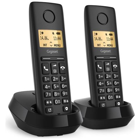 BASIC 100 DUO Telefono analogico /DECT Identificatore di chiamata Nero - Foto 2