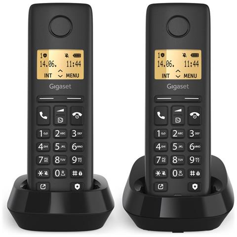 BASIC 100 DUO Telefono analogico /DECT Identificatore di chiamata Nero - Foto 1