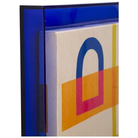 Stampa Su Tela Modis B Astratto Pop Con Cornice Blu, 60x80 Cm - Foto 2