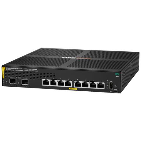 Aruba Networking CX 6000 8p 10M / 100M / 1G Class4 PoE 2p SFP 1G 67W Switch - Foto 2