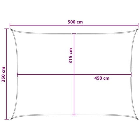 Telo Ombra Blu e Bianco 3,5 x 5 m HDPE - Foto 8