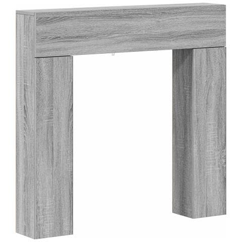 Cornice per camino Sonoma grigio 102 x 18 x 100,5 cm - Foto 1