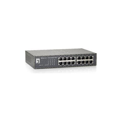 Ethernet Switch LevelOne GEU-1621 16 Porte - 16 x RJ-45 - 10/100/1000Base-T - Desktop, Rack-Montabile, Parato montabile - Foto 2