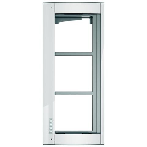 Telaio Supporto Con Cornice 3 Moduli Sfera New Finitura Allwhite - Foto 1