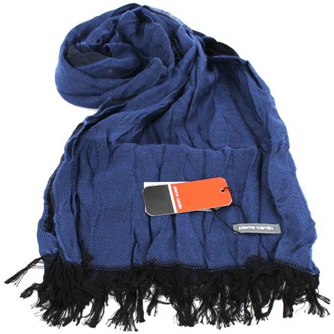 Sciarpa Uomo Pashmina Stropicciata Unita Jc3492 Navy - Foto 1