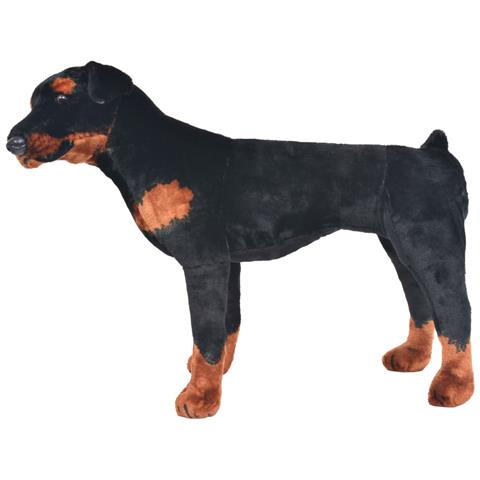 Cane Rottweiler in Peluche in Piedi Nero e Marrone XXL - Foto 2