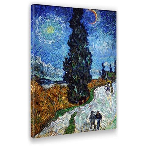 Quadro Vincent Van Gogh Stampa su Tela Canvas Poppy Field 50 X 70 Cm