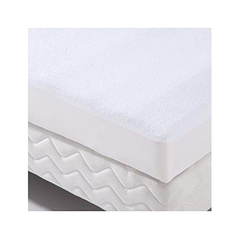 Poyet Motte Transalese Coprimaterasso Materasso Cotone Bianco Cotone Bianco, 190x080x1 Cm - Foto 1