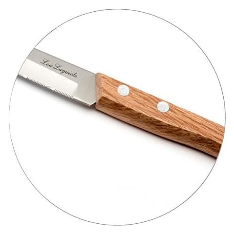 Forest Set Di 4 Coltelli Office, Acciaio Inox, Legno Naturale, 22 X 13 X 2 Cm - Foto 2