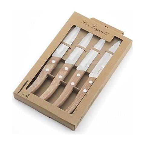 Forest Set Di 4 Coltelli Office, Acciaio Inox, Legno Naturale, 22 X 13 X 2 Cm - Foto 3