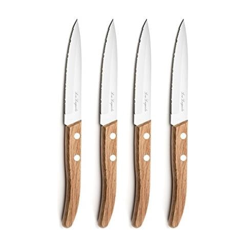 Forest Set Di 4 Coltelli Office, Acciaio Inox, Legno Naturale, 22 X 13 X 2 Cm - Foto 1