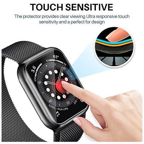 Schermo Lk 6 Pack Protector Per Apple Osservare 40 Millimetri Serie 654 Bordi No Sollevato Se Hd Rimuovono Flessibile Premio Tpu Film Caso Amichevole Bolla-libero Non Bagnato Applicazione Tpu Film - Foto 2