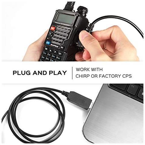 Pc001 Ftdi Usb Cavo Di Programmazione Plug And Play Compatibile Con Baofeng Uv-5r Bf-888s Bf-f8hp R2 Ga-2s Retevis H-777 Rt21 Rt22 Kenwood Tyt Radio Bidirezionale - Foto 4