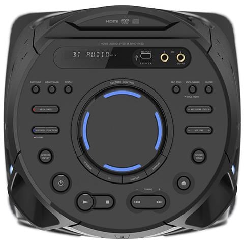 Sistema Micro Hi-Fi Boombox MHC-V43D Supporto MP3 / CD / DVD Radio FM Bluetooth / AUX - Nero - Foto 4