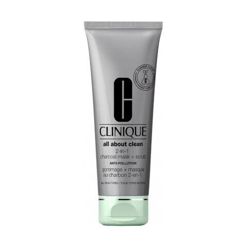 All About Clean 2 In 1 Charcoal Mask + Scrub, 100 Ml - Maschera Trattamento Viso - Foto 1
