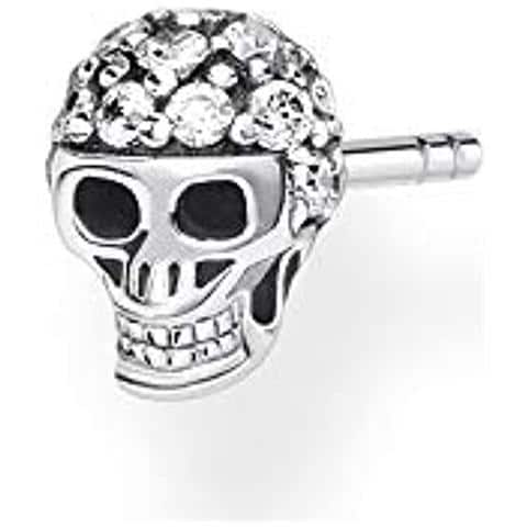 , Orecchini Da Donna A Forma Di Teschio, In Argento Sterling 925 - Foto 1