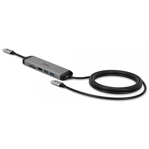 43326 Replicatore Di Porte E Docking Station Per Notebook Cablato Usb 3.2 Gen 1 (3.1 Gen 1) Type-c Nero, Grigio - Foto 2