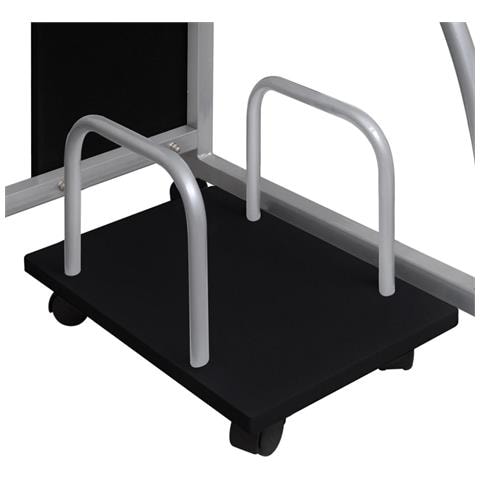 Scrivania Da Computer Nera 110x52x88,5 Cm In Legno Multistrato - Foto 2