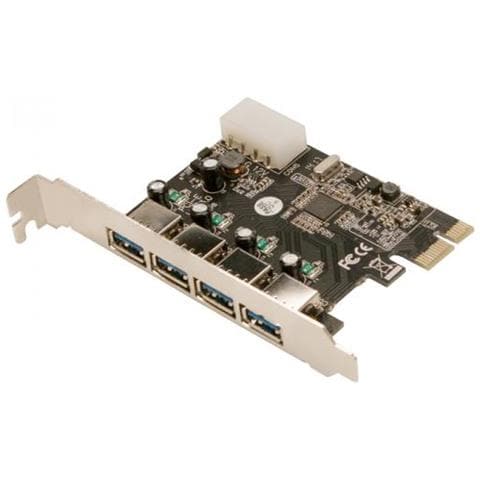 Scheda Pci Express A 4 Porte Usb 3.0 Tipo A Femmina - Foto 1