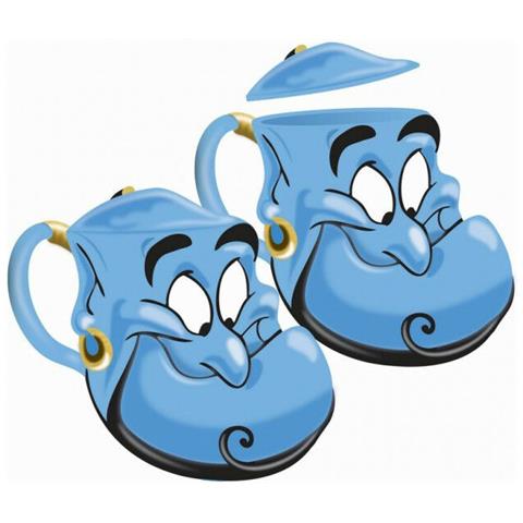 Disney - Tazza A Forma Di Genio Di Aladdin Con Coperchio - 375ml - Foto 1
