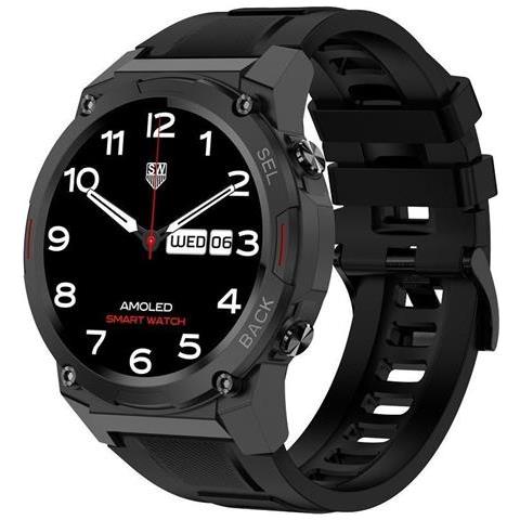Smartwatch FW63 Cobalt Pro Display 1.43" AMOLED 51 mm Digitale Touch screen Colore Nero - Foto 1