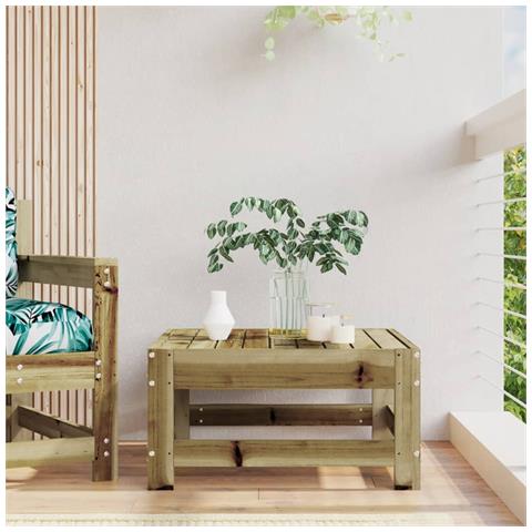 Poggiapiedi Da Giardino In Legno Impregnato Di Pino - Foto 1