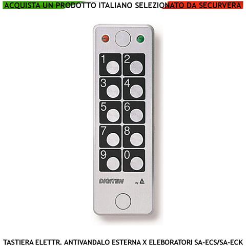 Tastiera Digitale Esterna Digiten Blocco Alluminio Ip67 2 Led 1 Libero Codifica Integrata Resinata Waterproof Tamper S - Foto 1