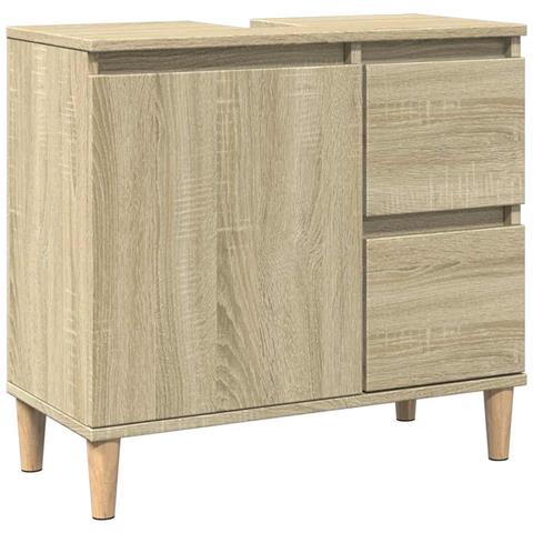 Armadietto Da Bagno Rovere Sonoma 65x33x60 Cm Legno Multistrato - Foto 1