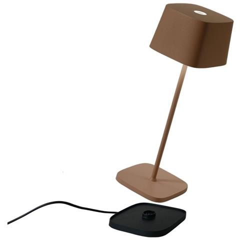Lampada A Led Da Tavolo Ofelia Pro Corten Ricaricabile E Dimmerabile - Foto 1