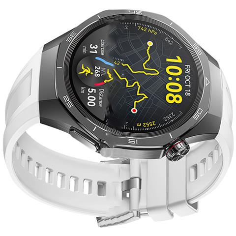 Cinturino In Silicone Da 22 Mm Per Huawei Watch Gt5 Pro 46 Mm White + Silver - Foto 2