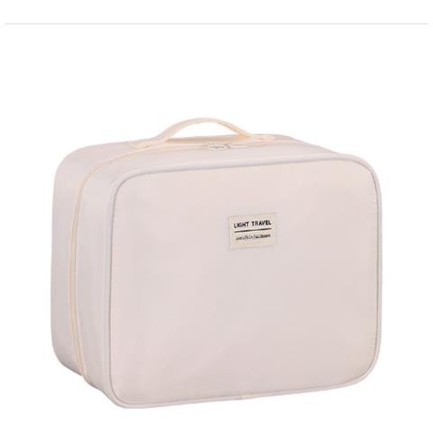 Borsa Per Scarpe Da Viaggio Organizer Portatile Per Valigia Beige - Foto 2