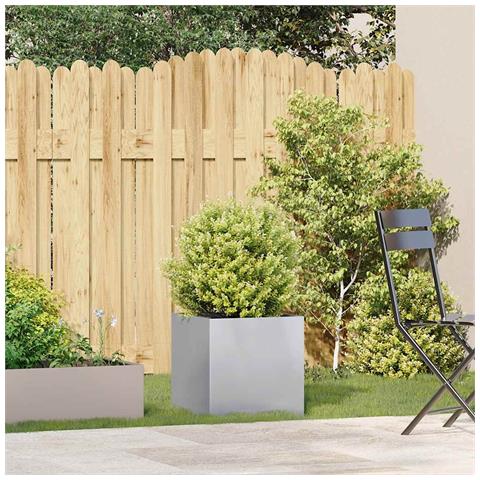 Fioriera 40x40x40 Cm In Acciaio Zincato - Foto 3