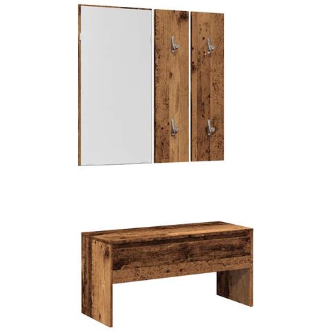 Set Di Mobili Da Corridoio Legno Antico In Legno Multistrato - Foto 1