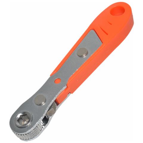 Mini Cacciavite A Cricchetto Da 36 Denti - Arancione Reversibile Con 10 Punte Nere - Foto 2