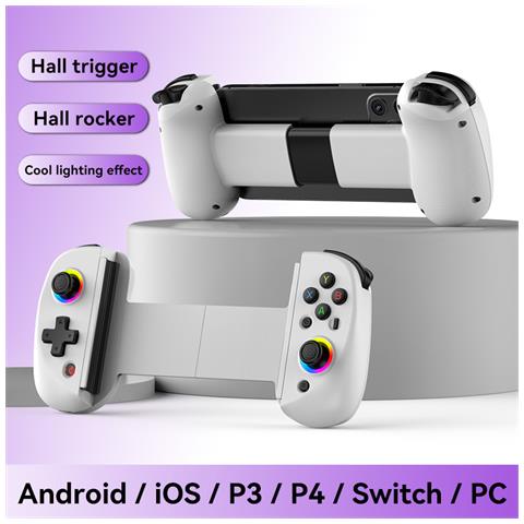 Gamepad Wireless Estensibile D8 Per Telefoni E Tablet White - Foto 1