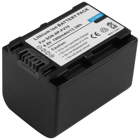 Batteria Per Videocamera Sony Np-fv70 Li-ion 6.8v 1960mah 13.3wh - Foto 3
