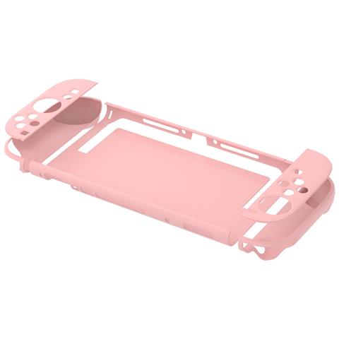 Custodia Protettiva Rigida In Pc Compatibile Con Nintendo Switch 2 - Cover Trasparente Pink - Foto 1
