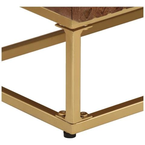 Lusso Casadino -  Credenza 55x30x76 Cm In Legno Massello Di Mango E Ferro - Foto 8