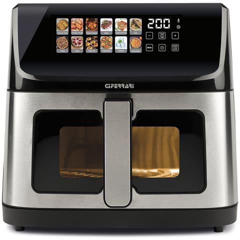 Friggisano 10 e Lode Singolo 10 L Indipendente 2300 W Friggitrice ad aria calda Nero, Acciaio inox - Foto 9