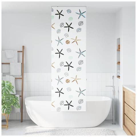 Tenda a Rullo Doccia 80x240 cm Larghezza Tessuto 76 cm - Foto 2